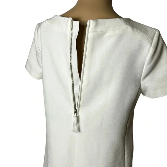 Banana Republic dress women size 2. White ,black , abstract, shift ,line,mini - Picture 7 of 12